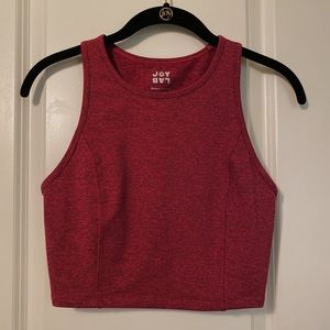 cropped workout tank